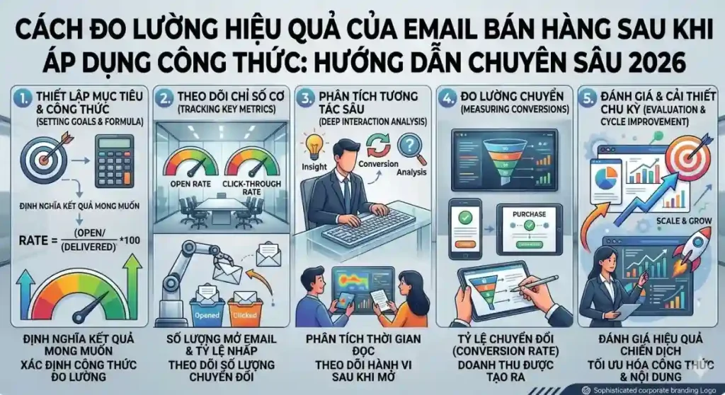 Cách Đo Lường Hiệu Quả Của Email Bán Hàng Sau Khi Áp Dụng Công Thức: Hướng Dẫn Chuyên Sâu 2026