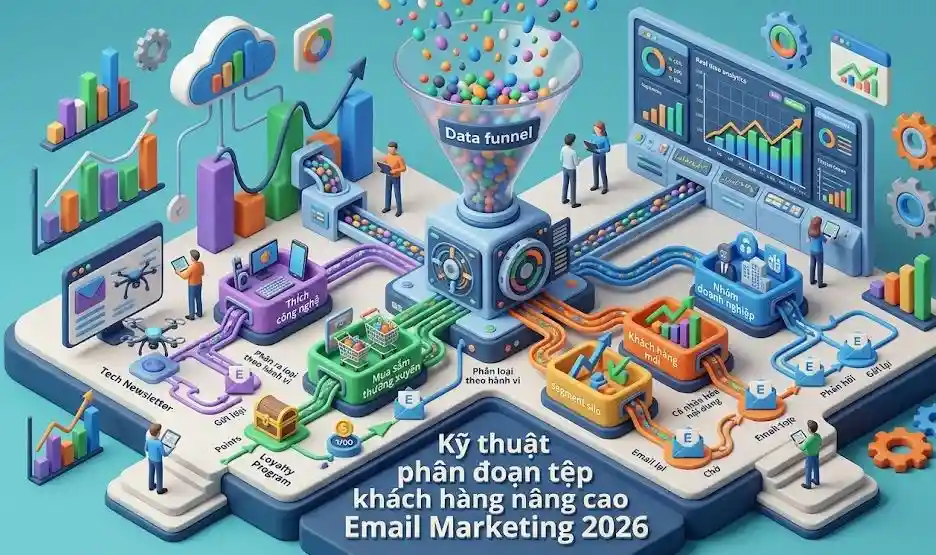 Kỹ thuật phân đoạn tệp khách hàng nâng cao trong Email Marketing 2026