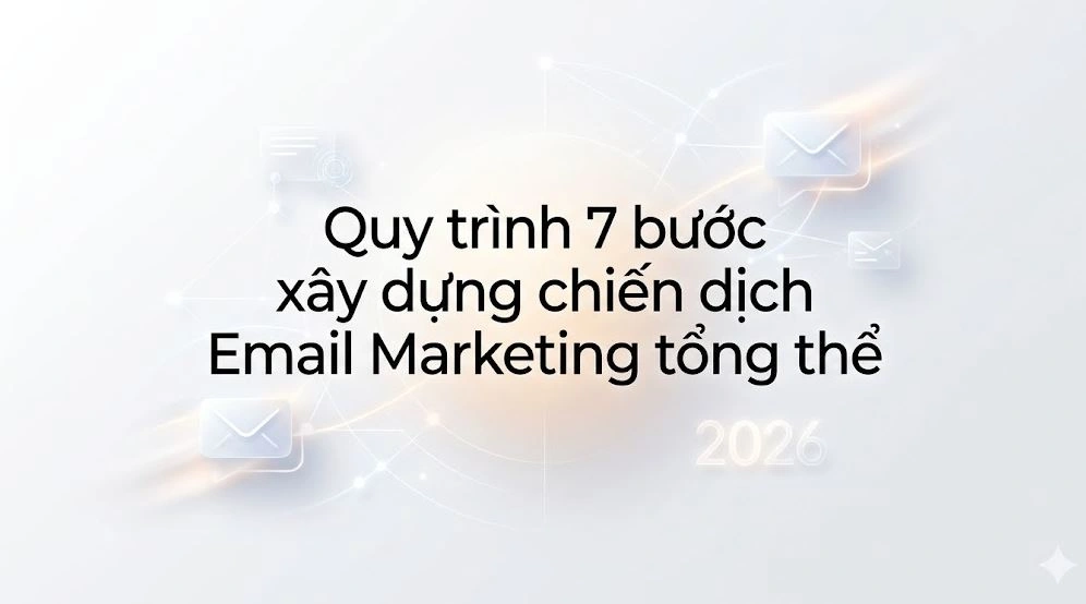 Quy trình 7 bước xây dựng chiến dịch Email Marketing tổng thể: Chiến lược Entity 2026