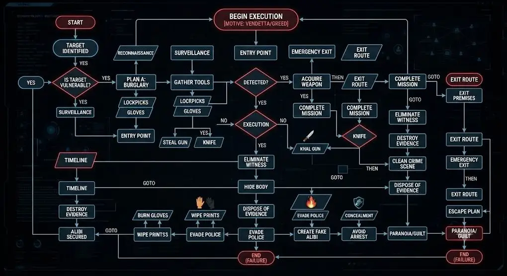 Sơ đồ tư duy logic trong trinh thám Tử Kim Trần